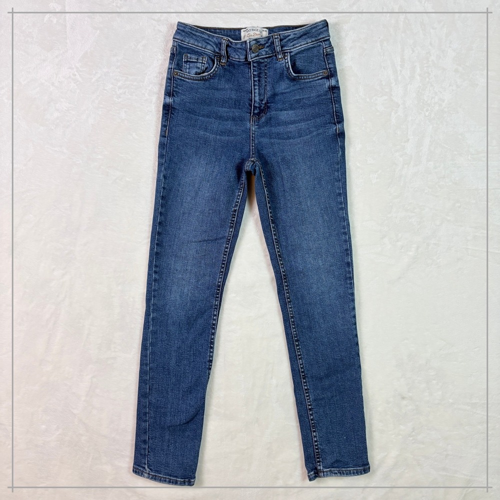 Fat Face Sway Slim Jeans Women UK 8R Blue Excellent‎ Eco Denim High Rise Stretch